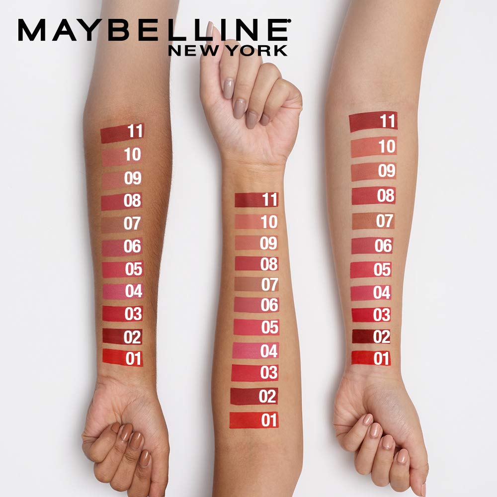 Maybelline Sensational Liquid Lipstick With Matte Finish 7ml, Intense and Highly Pigmented