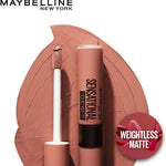 Maybelline Sensational Liquid Lipstick With Matte Finish 7ml, Intense and Highly Pigmented #color_01 Bare It All