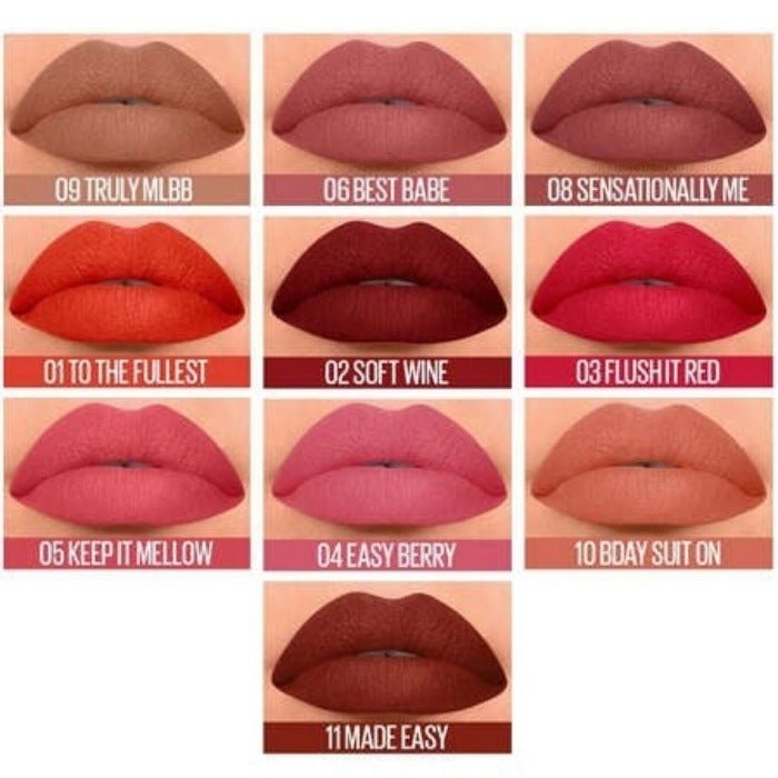 Maybelline Sensational Liquid Lipstick With Matte Finish 7ml, Intense and Highly Pigmented