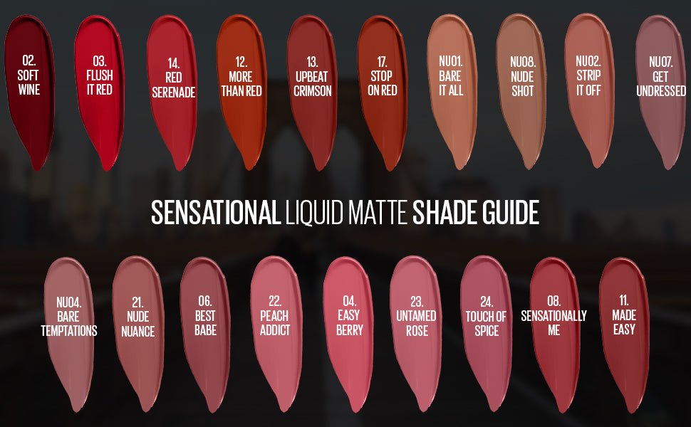 Maybelline Sensational Liquid Lipstick With Matte Finish 7ml, Intense and Highly Pigmented