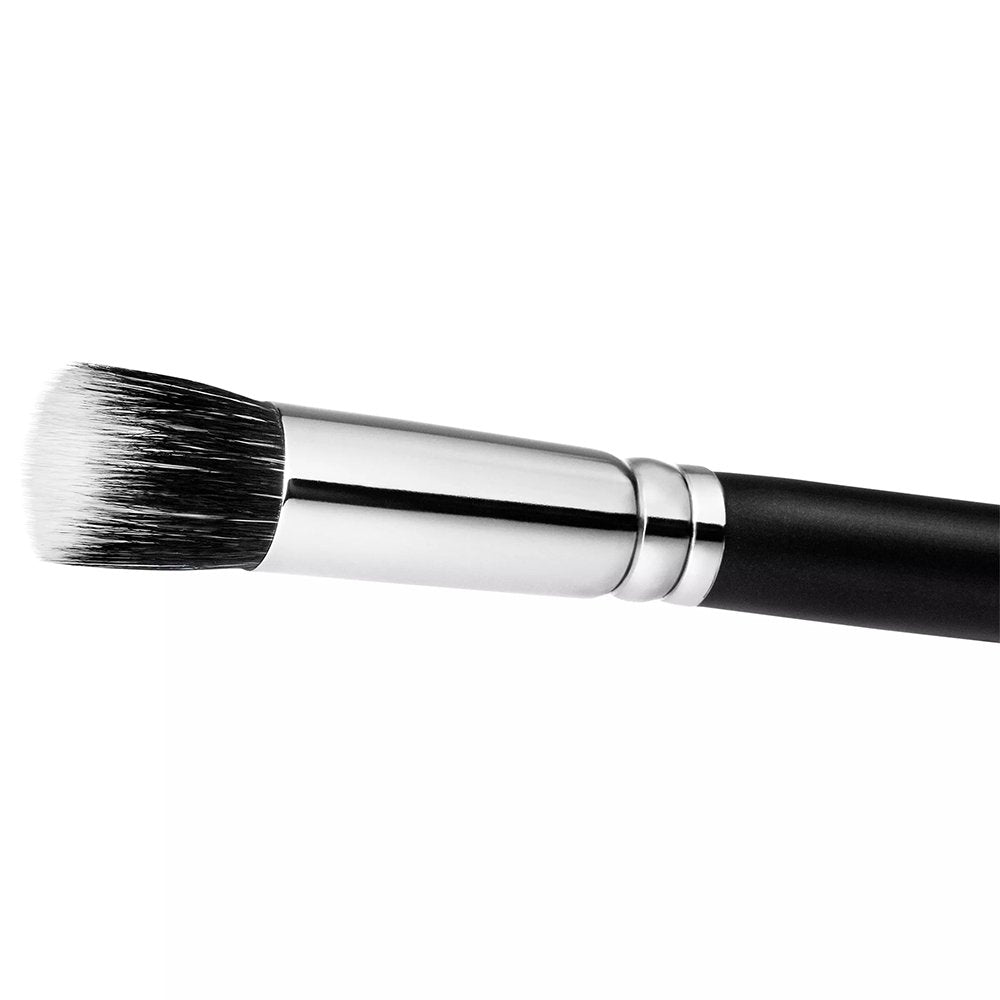 MAC Short Duo Fibre Brush 130SE Makeup Brushes, Short, Round, Flat-Topped Brush
