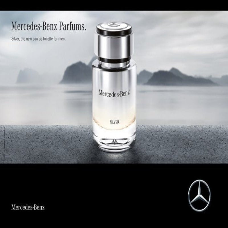 Mercedes Benz Silver Men Perfume 4.0oz 120ml EAU DE TOILETTE SPRAY