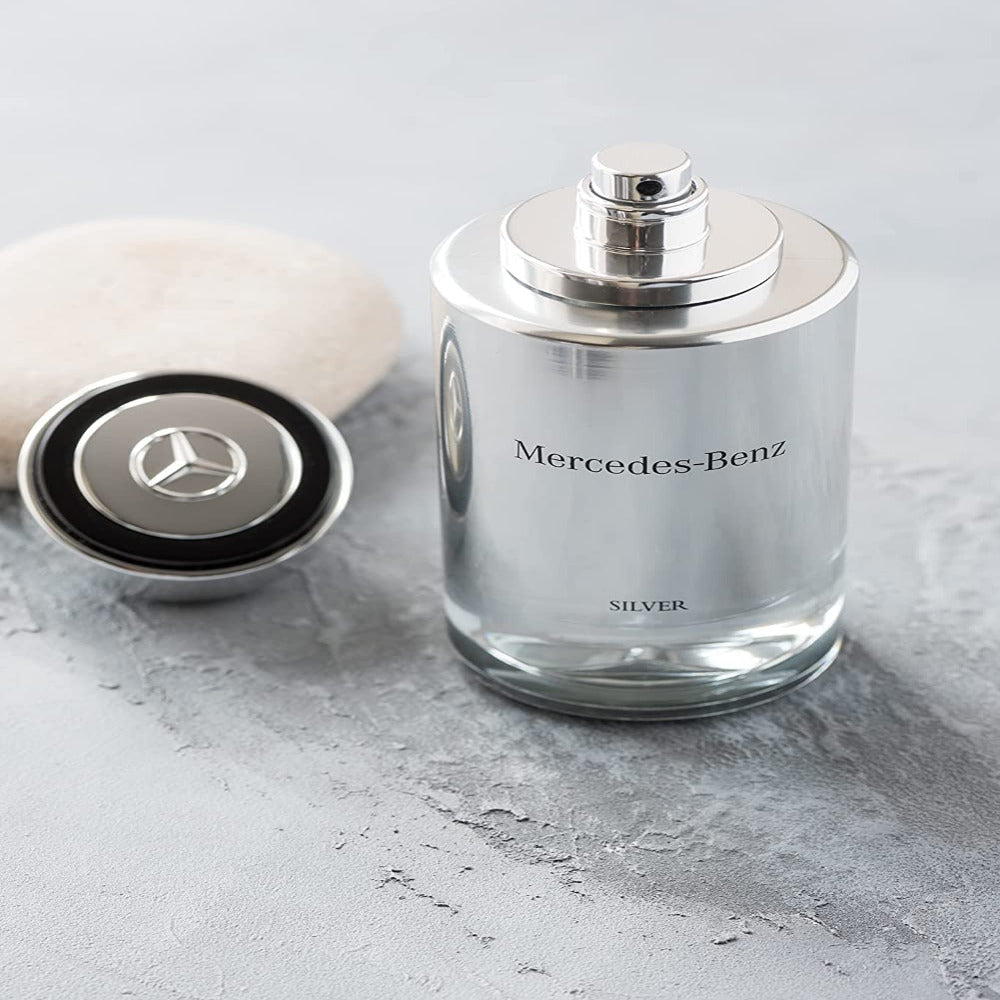 Mercedes Benz Silver Men Perfume 4.0oz 120ml EAU DE TOILETTE SPRAY