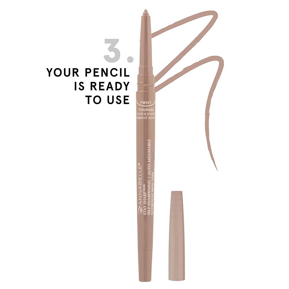 Annabelle Stay Sharp Waterproof Brow Liner Self-Sharpening
