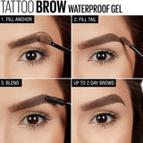 Maybelline Tattoo Brow Waterproof Gel 5ml, Fill and Color Brows
