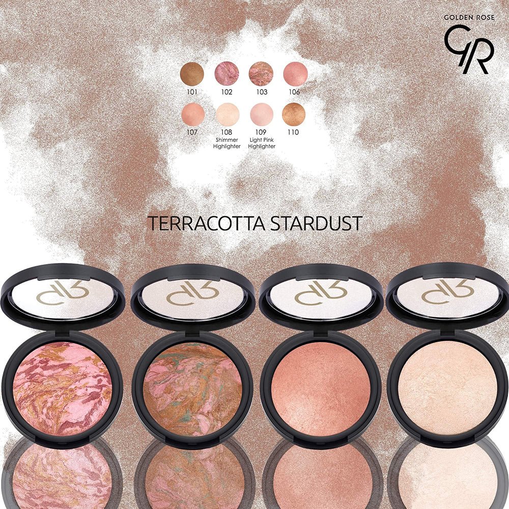 Golden Rose Terracotta Stardust 9g Pearly, Bright, Luminous Effect