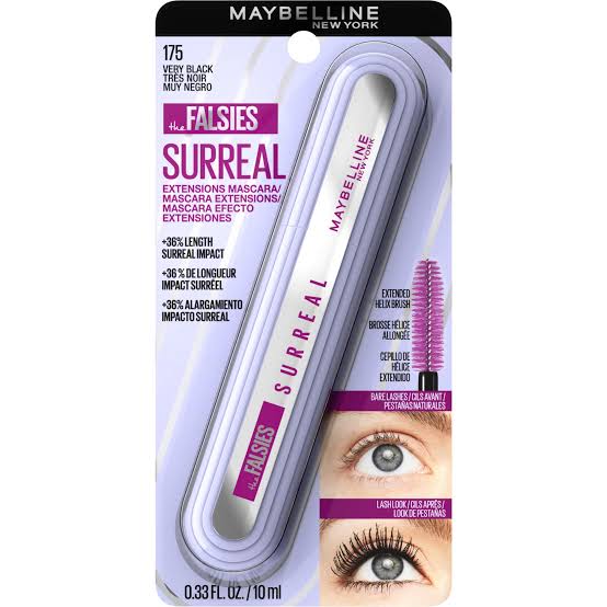 Maybelline The Falsies Surreal Mascara 10ml, 24-Hour Wear, Vegan Formula #color_01 Very Black
