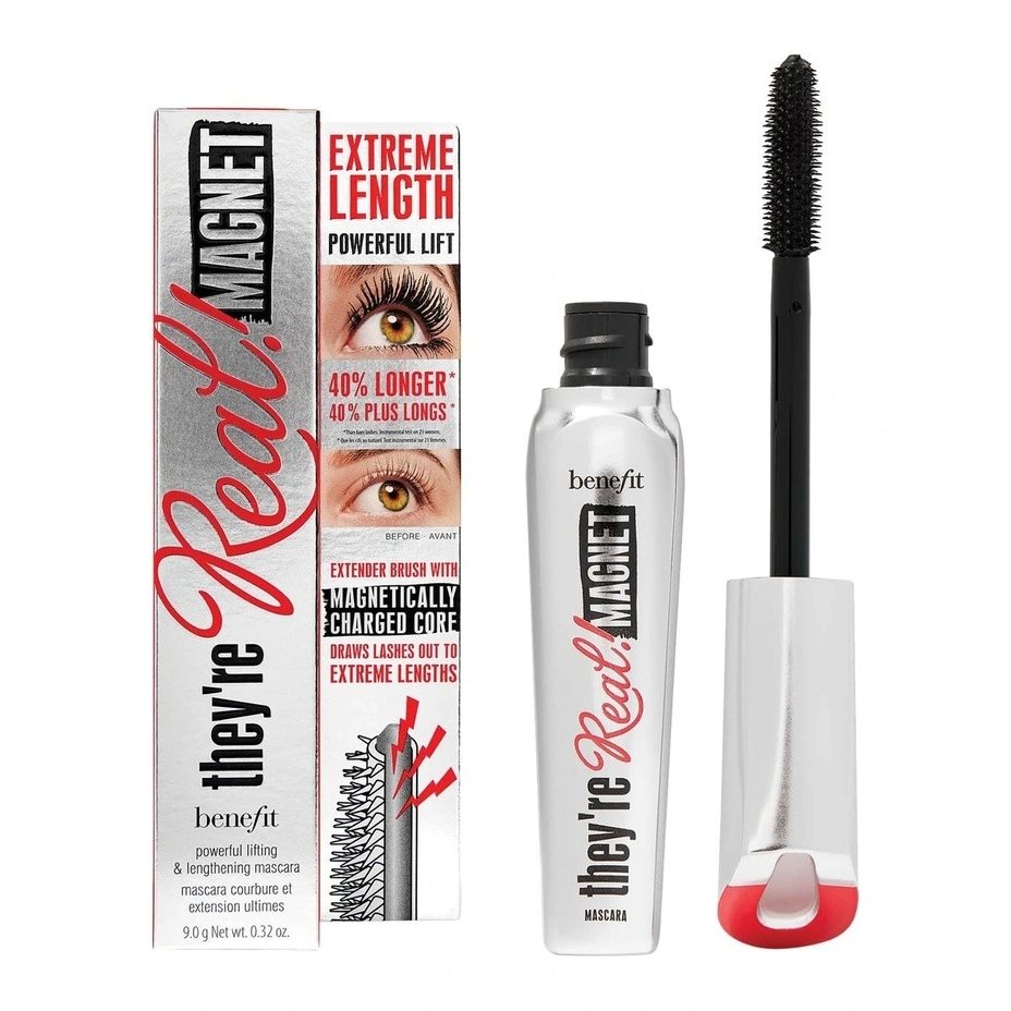 Benefit They're Real Magnet Extreme Lengthening Black Mascara Long Lasting  0.11oz 3g