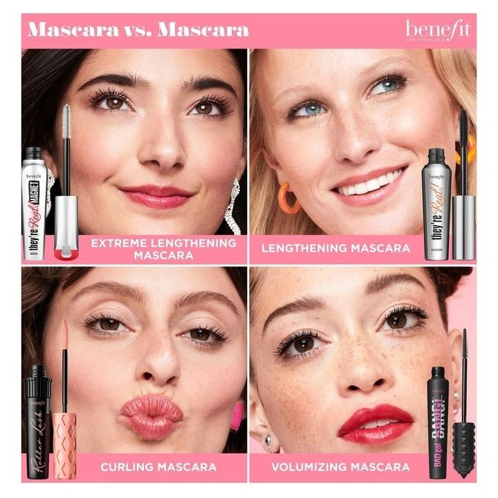 Benefit They're Real Magnet Extreme Lengthening Black Mascara Long Lasting  0.11oz 3g