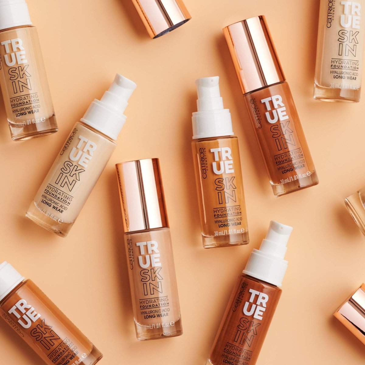 Catrice True Skin Hydrating Foundation 30ml Long-Lasting Buildable Coverage