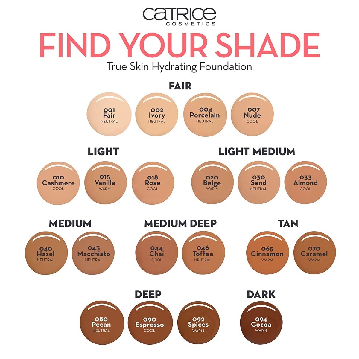 Catrice True Skin Hydrating Foundation 30ml Long-Lasting Buildable Coverage