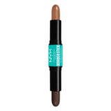 NYX Wonder Stick 2-in-1 Highlight & Contour 2x4g, Dual-Ended, Illuminate Eyes, Lips, Cheeks #color_WSR08 Deep Rich