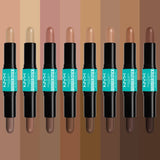 NYX Wonder Stick 2-in-1 Highlight & Contour 2x4g, Dual-Ended, Illuminate Eyes, Lips, Cheeks