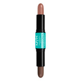 NYX Wonder Stick 2-in-1 Highlight & Contour 2x4g, Dual-Ended, Illuminate Eyes, Lips, Cheeks #color_WSR03 Light Medium