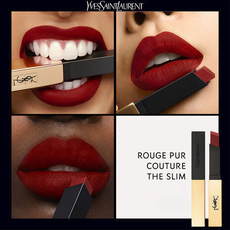 Yves Saint Laurent Rouge Pur Couture The Slim Matte Lipstick 2.2g, Luxurious Matte Finish, Longwear #color_107 Bare Burgundy