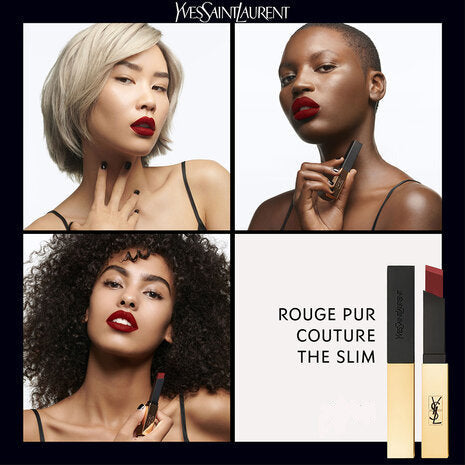 Yves Saint Laurent Rouge Pur Couture The Slim Matte Lipstick 2.2g, Luxurious Matte Finish, Longwear #color_107 Bare Burgundy