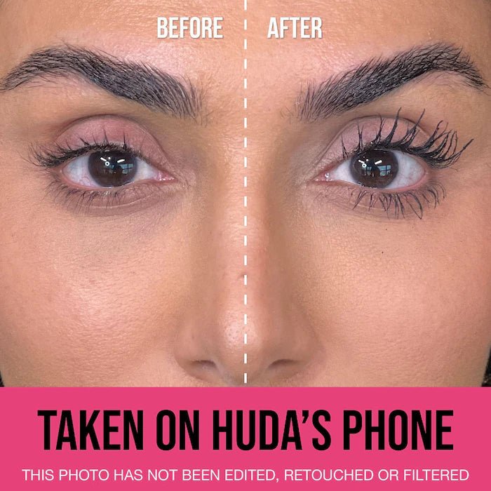 Huda Beauty 1 Coat Wow Very Vanta Mascara 10ml, Mega Curl, Immediate Length, Extra Volume