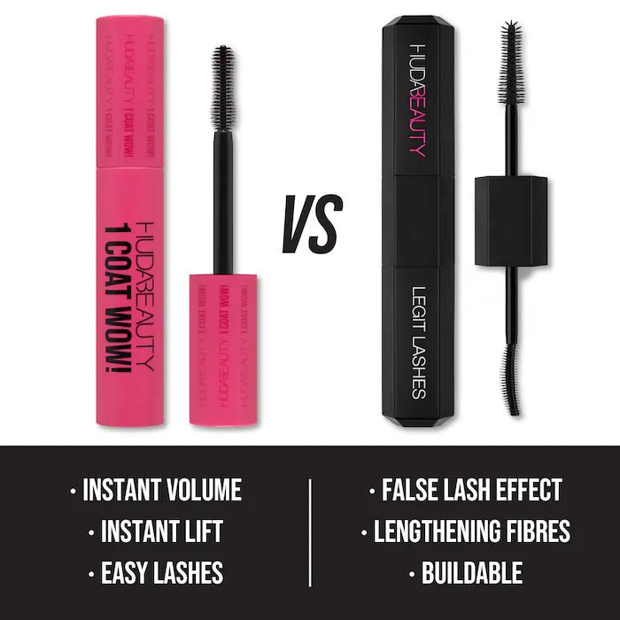 Mascara - HUDA BEAUTY 1 Coat Wow Very Vanta 10ml | Ramfa Beauty