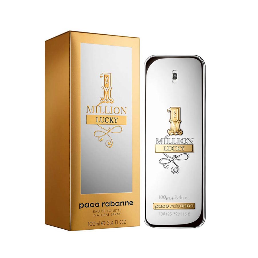 Paco Rabanne 1 Million Lucky Men Perfume 3.4oz 100ml 1.7oz 50ml EAU DE TOILETTE SPRAY  