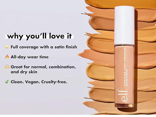 E.L.F Camo Hydrating Liquid Concealer 16Hr 6ml | Ramfa Beauty