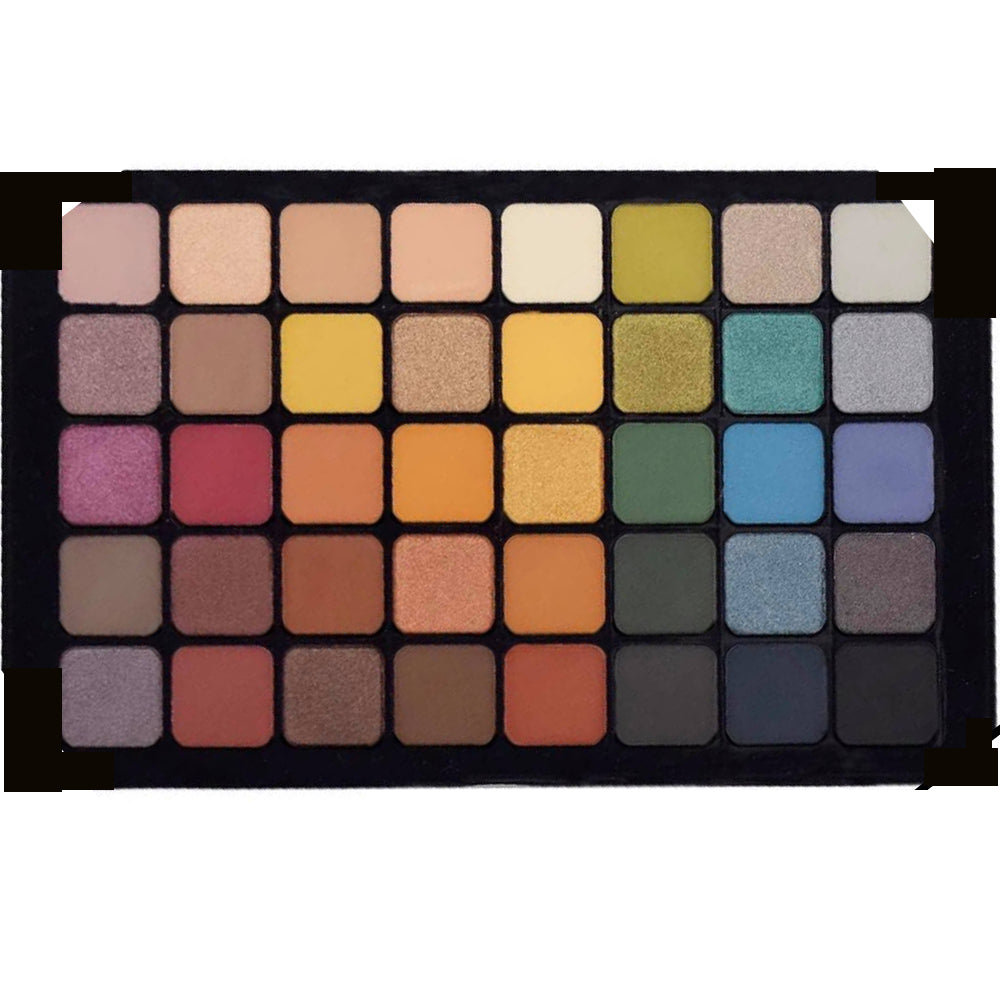 Ferrarucci Professional Makeup Eyeshadow Palette 40 Color Warm Neutrals | Ramfa Beauty #color_2