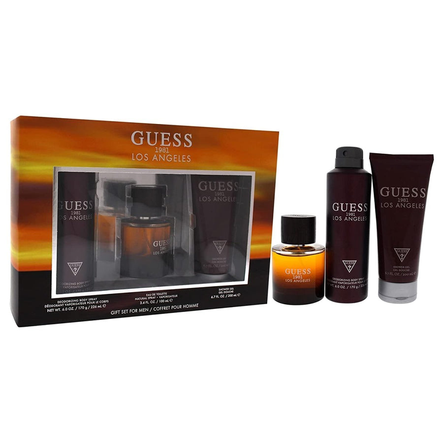 Guess 1981 Los Angeles Men Perfume Gift Set with Shower Gel