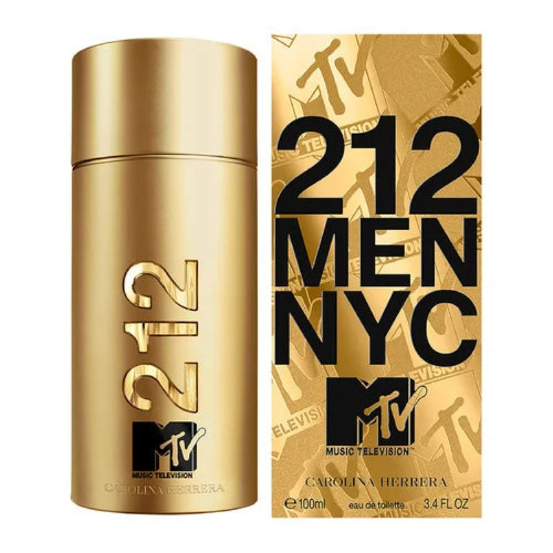 Carolina Herrera 212 Men NYC MTV Limted Edition EDT Men Perfume 3.4oz 100ml EAU DE TOILETTE SPRAY