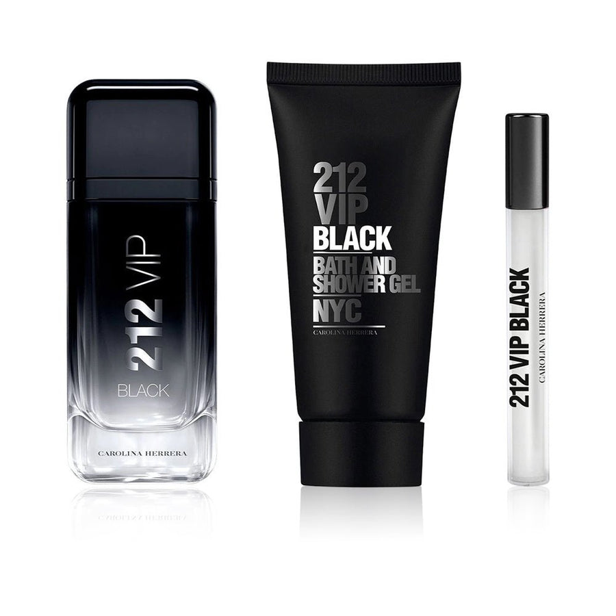 Carolina Herrera 212 VIP Black Men Perfume Gift Set 3.4oz 100ml EAU DE PARFUM SPRAY  