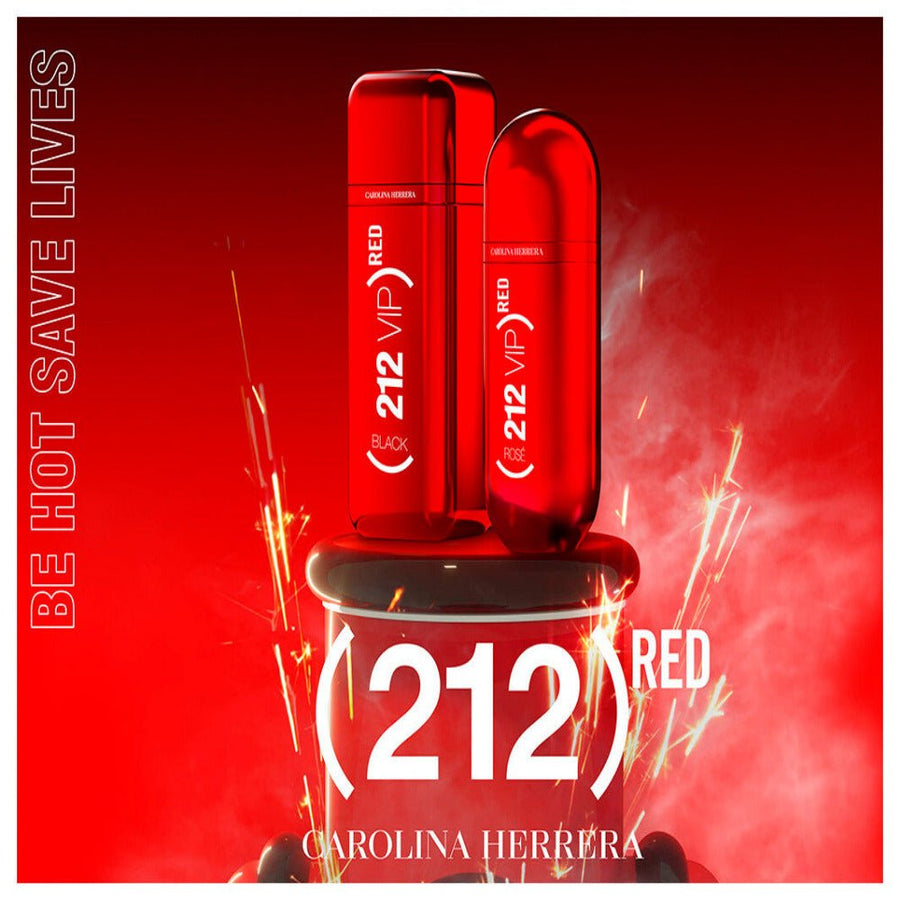 Carolina Herrera 212 VIP Black Red Limited Edition Men Perfume 3.4oz 100ml EAU DE PARFUM SPRAY  