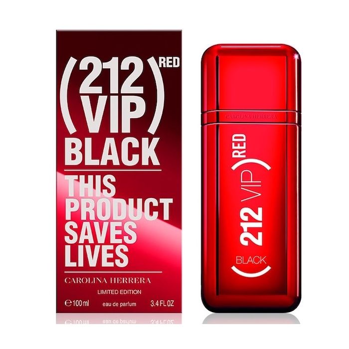 Carolina Herrera 212 VIP Black Red Limited Edition Men Perfume 3.4oz 100ml EAU DE PARFUM SPRAY  