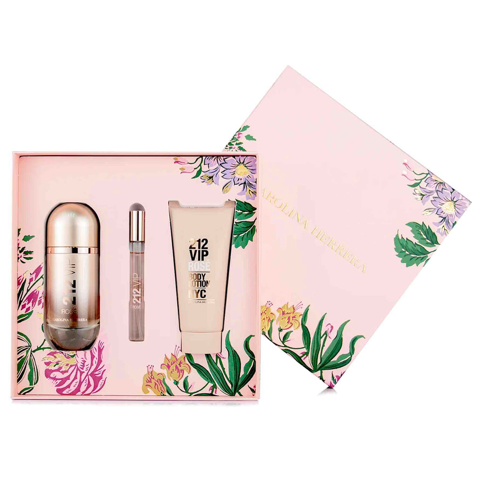 212 Vip Rose Women Perfume Gift Set 80ml by Carolina Herrera 