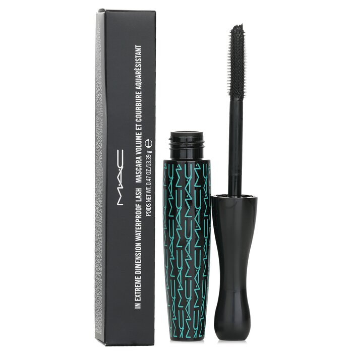 MAC In Extreme Dimension Waterproof Lash Mascara Dimensional Black 13.39g, Volume, Extending Length, Curl 