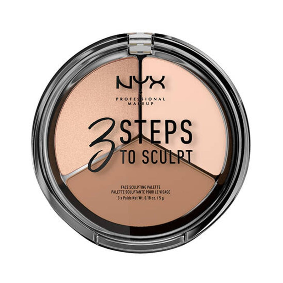 NYX 3 Steps To Sculpt Face Sculpting Palette 5g, Contouring, Highlighting, Illuminating #color_3STS 01 Fair