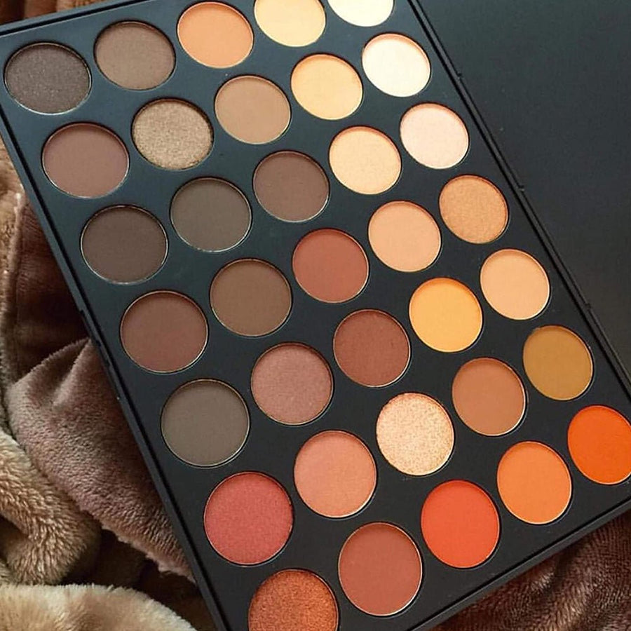 Morphe 35 Color Nature Glow Eyeshadow Palette, Matte and Shimmer Eyeshadow