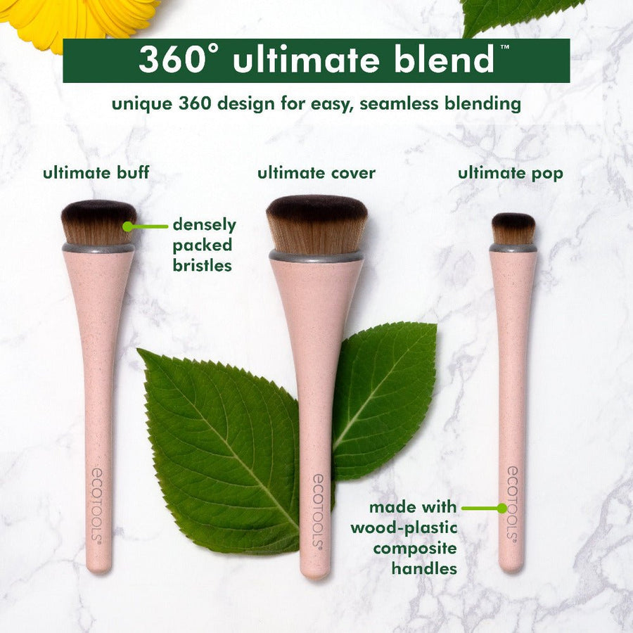 Ecotools 360 Ultimate Blend Brush Kit 3 Brushes Makeup Brushes Set  