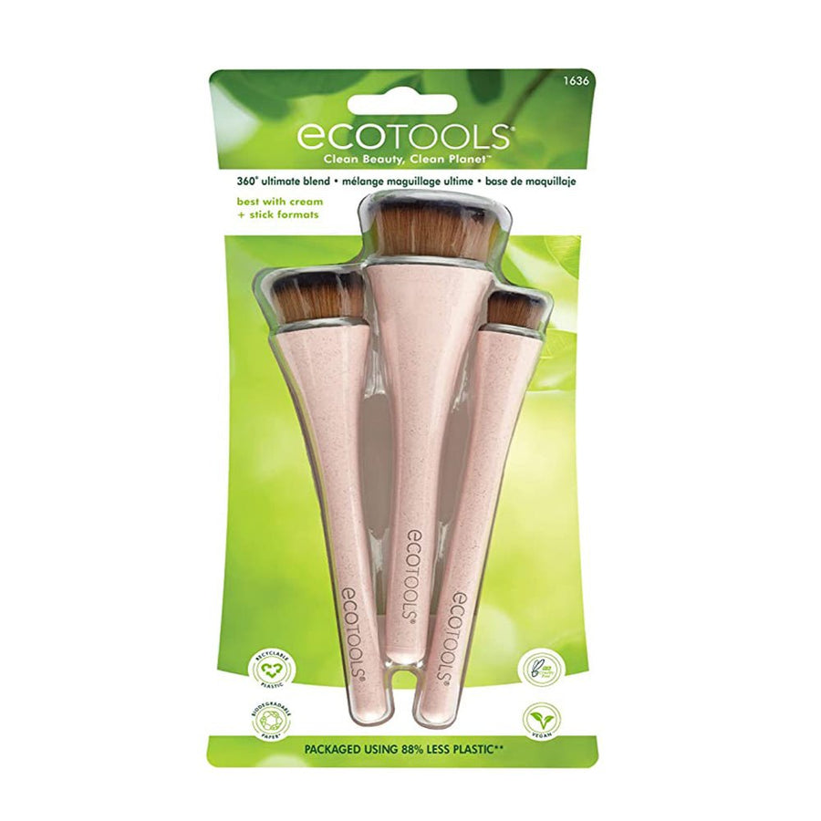 Ecotools 360 Ultimate Blend Brush Kit 3 Brushes Makeup Brushes Set  