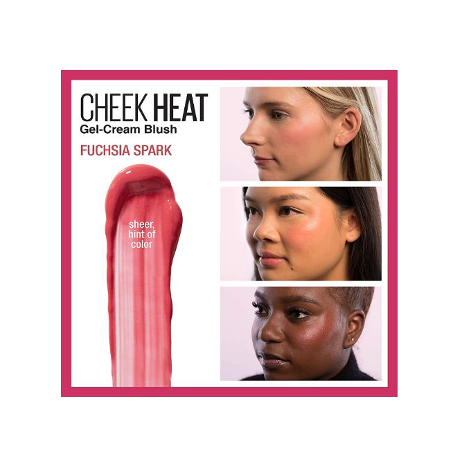 Maybelline Cheek Heat Gel Cream Blush 10ml | Ramfa Beauty#color_25 Fuchsia Spark