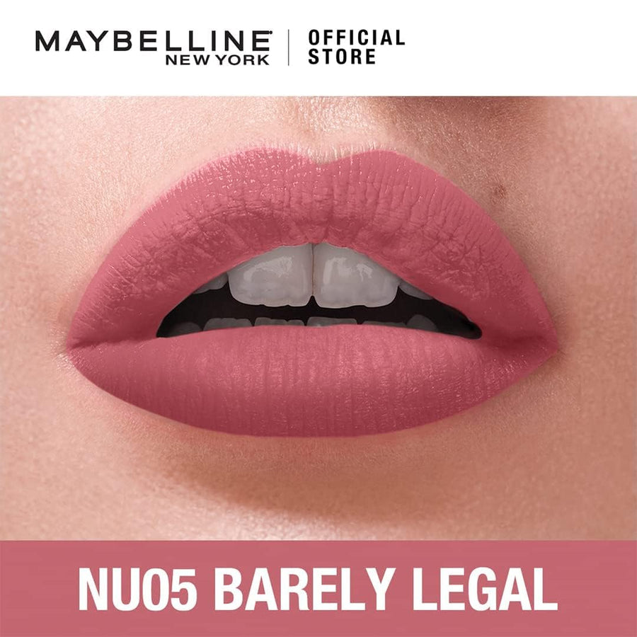Maybelline Sensational Liquid Lipstick With Matte Finish | Ramfa Beauty #color_05 Barely Legal