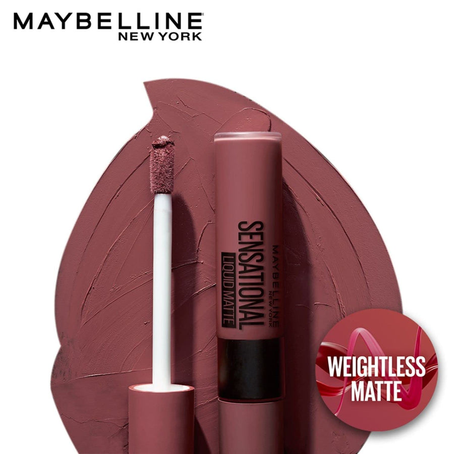 Maybelline Sensational Liquid Lipstick With Matte Finish | Ramfa Beauty #color_07 Get Undressed