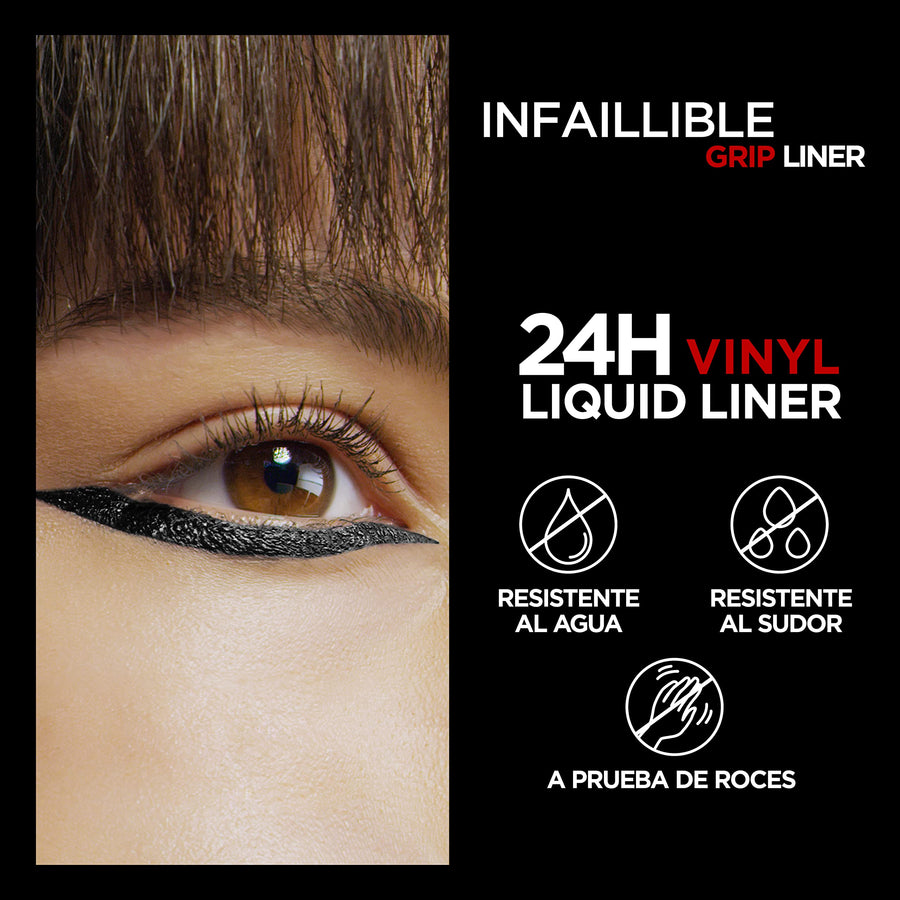 L'Oreal Infallible Grip Liquid Liner Vinyl 6ml | Ramfa Beauty #color_05 Black Vinyl