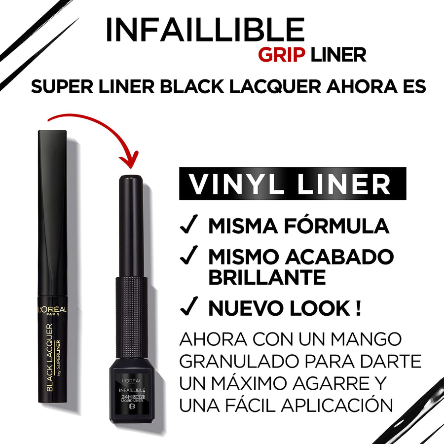 L'Oreal Infallible Grip Liquid Liner Vinyl 6ml | Ramfa Beauty #color_05 Black Vinyl