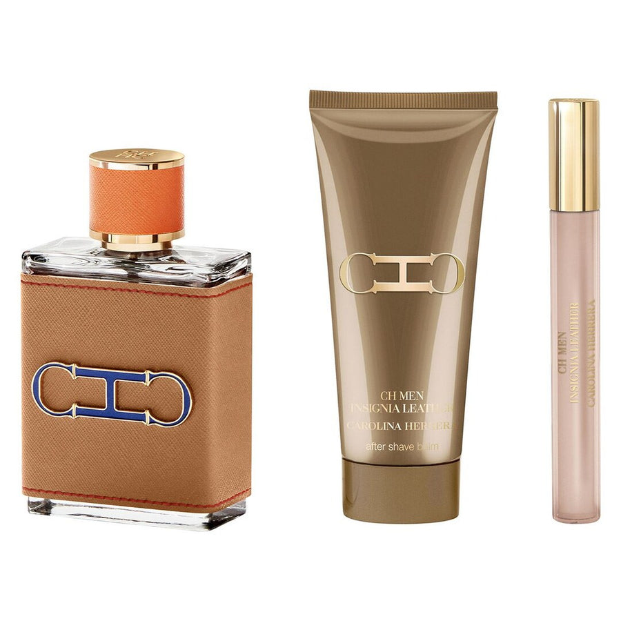 CH men Insignia Leather EDP (M) 3Pcs Gift Set