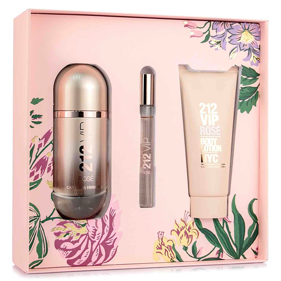 212 VIP Rose EDP (L) 3Pcs Gift set