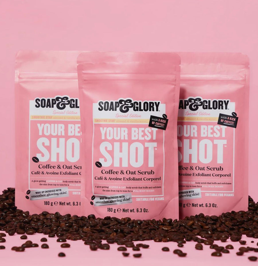 Soap & Glory Your Best Shot Coffee And Oat Scrub 180g | Ramfa Beauty