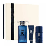 Dolce and Gabbana K Eau De Parfum Men Gift Set 100ml Shower Gel and Deodorant