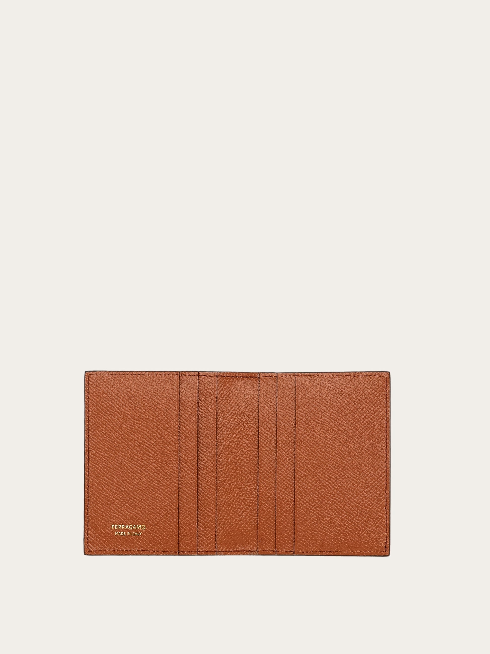 Ferragamo Gancini Credit Card Holder 661452 775662 Brown