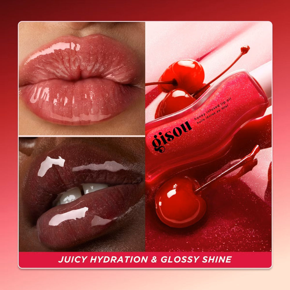Gisou Honey Infused Lip Oil 8ml #color_Cherry On The Cake