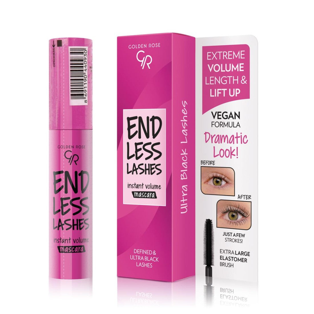 Golden Rose Endless Instant Volume Lashes Mascara 12ml