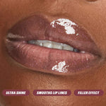 Huda Beauty Faux Filler Shiny Non-Sticky Lip Gloss 3.9ml #color_She Fire
