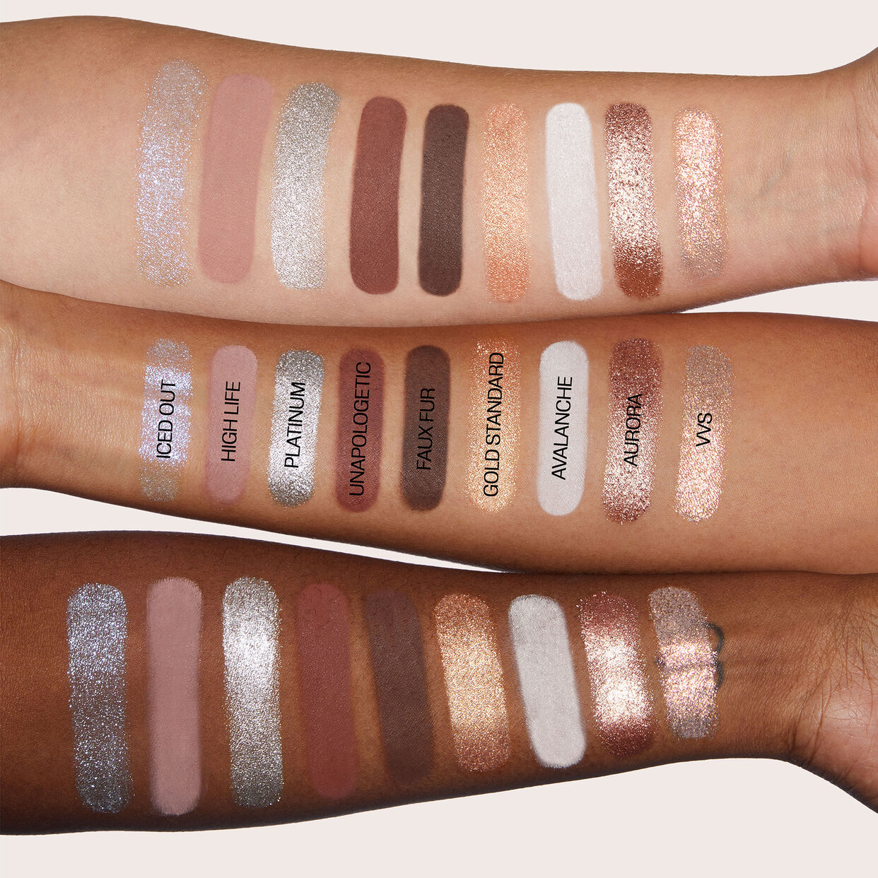 Huda Beauty Icy Nude Eye Shadow Palette 18 Color
